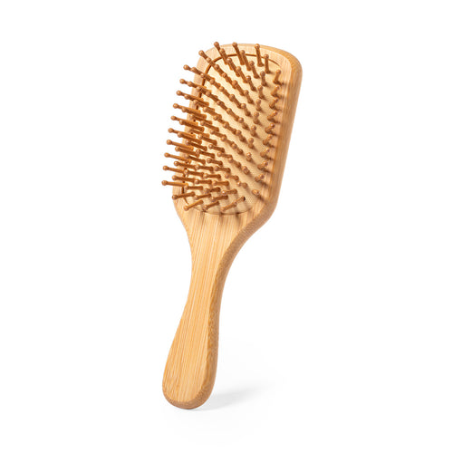 Brosse de la ligne Nature en bambou poli, afin de favoriser lutilisation de matières premières naturelles et de réduire les émissions polluantes - Aveiro Personnalise