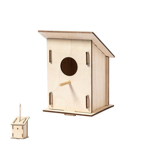 Altri Accessori Per Animali Pecker Personalizzato - Originale casetta per uccelli in legno di 4 mm di spessore