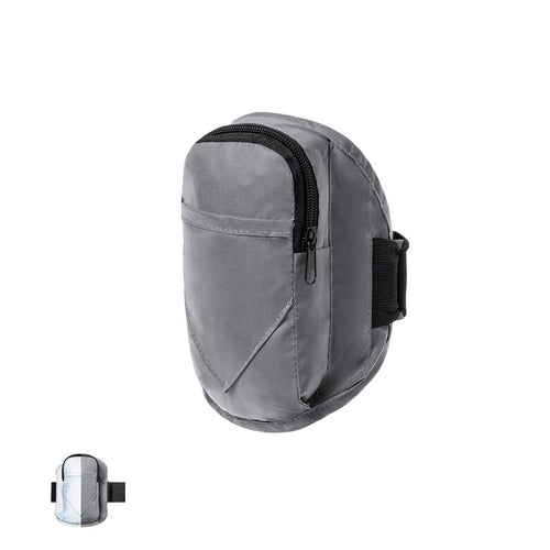 Sportarmband aus 210T Polyester, hergestellt aus Stoff mit hoher Lichtreflexionsfähigkeit, dank Millionen reflektierender Pigmente und basierend auf dem Prinzip der Retroreflexion des Lichts, einer Eigenschaft der...
