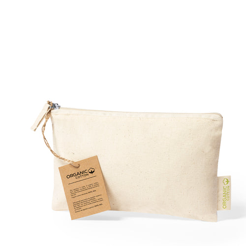 Kosmetiktasche aus Bio-Baumwolle 180g/m2 und in einem natürlichen Farbton - Plumok Personalisiert