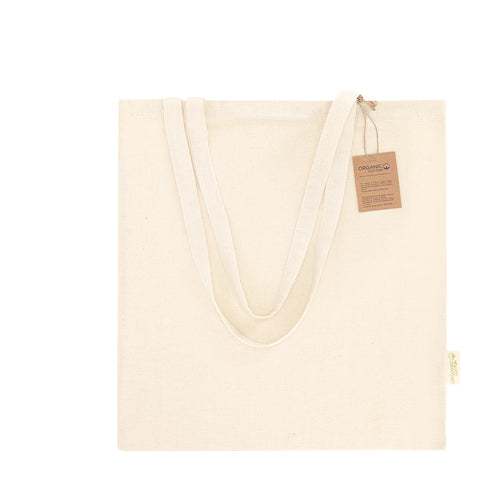 Borse Di Cotone Rumel Personalizzato - Borsa realizzata in materiale cotone organico di 140g/m2 e in tono naturale