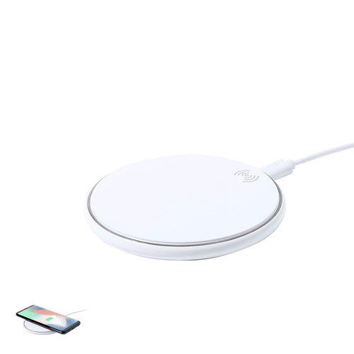 Chargeur sans fil circulaire, avec charge rapide de 15W et base antidérapante - Alanny Personnalise