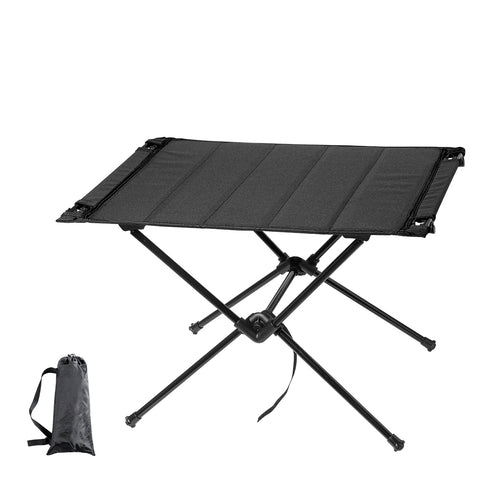 Klapptisch mit widerstandsfähigem, rohrförmigen Metallkörper und einer Oberfläche aus strapazierfähigem 600D-Polyester - Runix Personalisiert