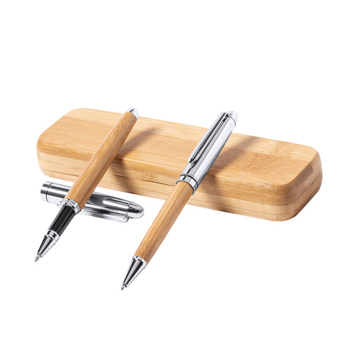Set Da Scrittura Notium Personalizzato - Set penna biro e roller della linea natura