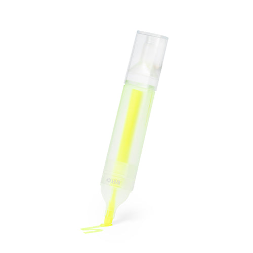 Marqueur fluorescent de la ligne Nature en RPET, fabriqué à partir de plastique recyclé pour promouvoir la réutilisation des déchets plastiques et contribuer à la durabilité de la planète - Conrad Personnalise