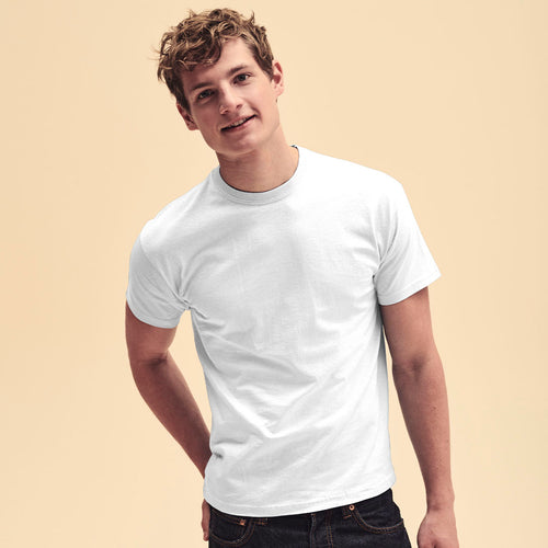 Weißes Erwachsenen-T-Shirt Original T von Fruit Of The Loom Personalisiert