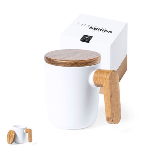 Becher AA mit Limited Edition -Details aus Naturholz - Haruncal Personalisiert