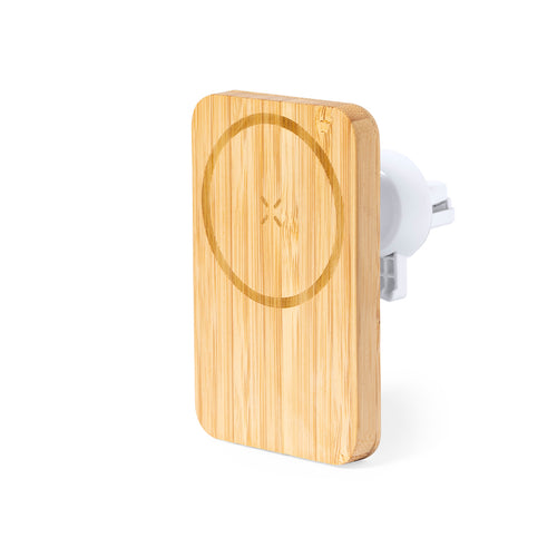 Support de voiture pour smartphone Nature Line en bambou - Gonzo Personnalise