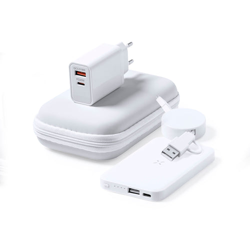 Ensemble de dispositifs de charge, fabriqués en ABS blanc durable - Cody Personnalise