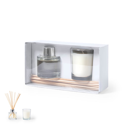 Aromaset mit Diffusor und Kerze - Hanks Personalisiert