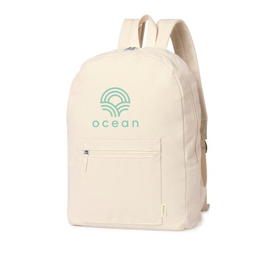 Linie Natur Rucksack aus Bio-Baumwolle mit natürlichem Finish - Saunders Personalisiert