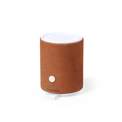Haut-parleur Bluetooth® avec boîtier RABS et doublure en cuir recyclé - Sotep RCS Personnalise