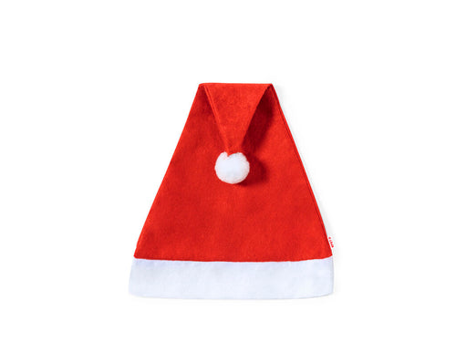 Bonnet de Père Noël amusant en RPET avec une bande douce et un pompon blanc - Coyfel Personnalise