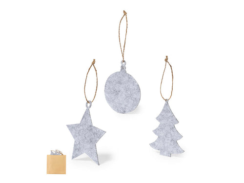 Ensemble de 3 décorations de Noël en feutre doux - Chandun Personnalise