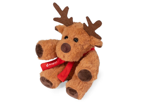 Giochi Per Bambini Kostan Personalizzato - Tenera e morbida renna di peluche con sciarpa personalizzabile
