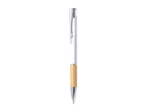 Eleganter Kugelschreiber mit Naturlinie und Druckknopfmechanik - Kolka Personalisiert