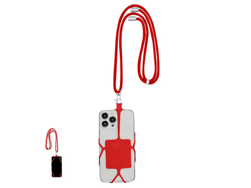 Tour de cou original pour téléphone portable en polyester résistant et silicone souple - Sebly Personnalise