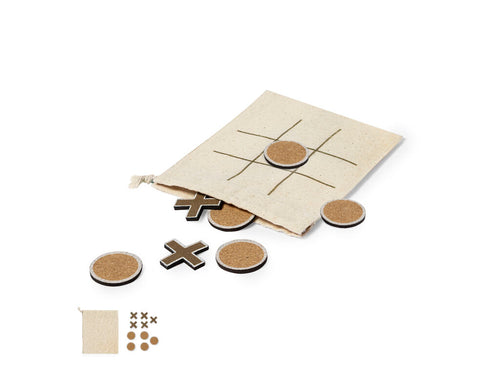 Giochi Per Bambini Fornot Personalizzato - Gioco del tris in sughero naturale