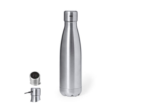Double wall stainless steel thermal bottle with a capacity of 500 ml and matte finishing - Chuck Personalised