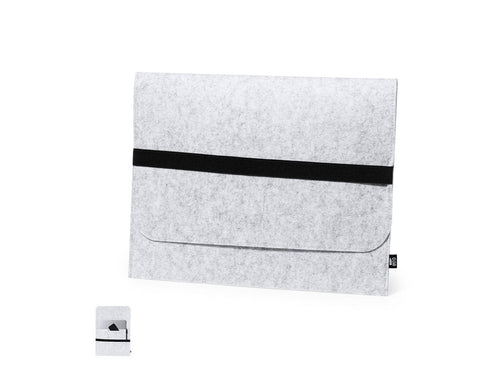Housse pour ordinateur portable en feutre RPET recyclé résistant - Riley Personnalise