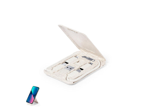 Jeu complet de câbles de chargeur en fibre de blé - Lee Personnalise