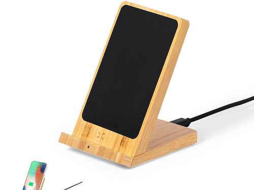 Chargeur sans fil avec fonction de support smartphone - Steward Personnalise