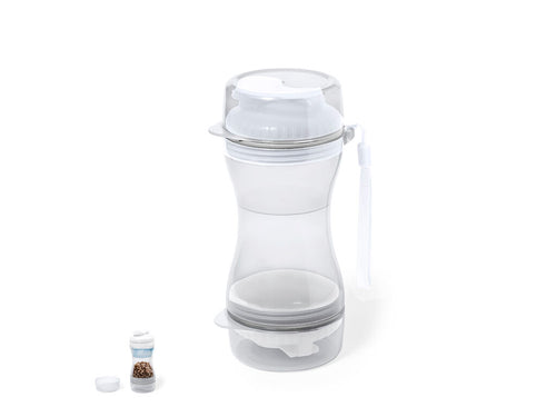 Ciotole Per Cibo E Acqua Treiver Personalizzato - Pratico set per animali domestici in ABS resistente