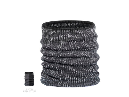 Tour de cou chaud réfléchissant en tricot côtelé, fabriqué en matériau souple acrylique élastique en combinaison avec polyester Fleece - Dolberg Personnalise