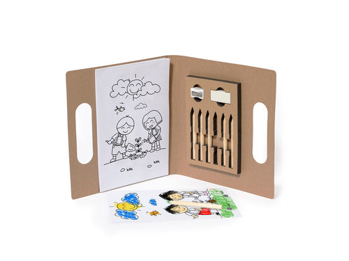 Casi Di Bambini Clumber Personalizzato - Set da colorare in cartone riciclato