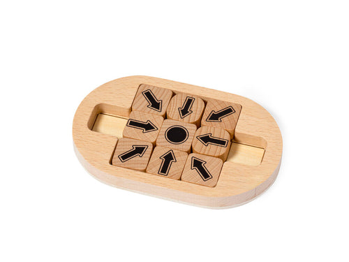 Giochi Per Bambini Jatrex Personalizzato - Gioco di abilità in legno, composto da 9 pezzi e un tabellone