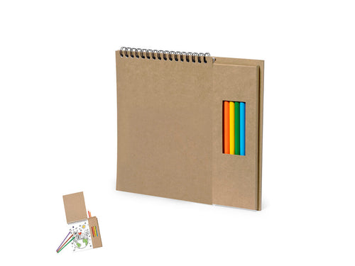 Casi Di Bambini Mertens Personalizzato - Fantastico set di matite e quaderni in cartone riciclato