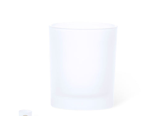 Glasbecher mit matter Oberfläche, Fassungsvermögen 330 ml - Loter Personalisiert