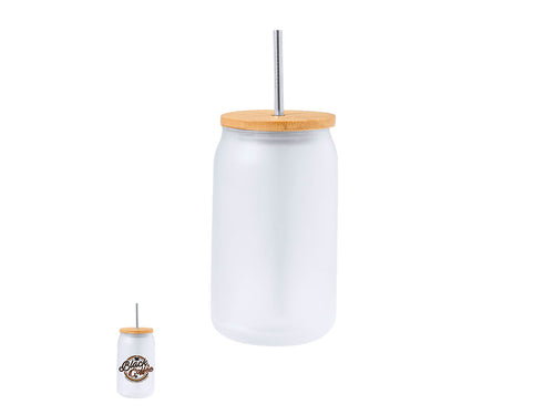 Sublimationsglas mit Korpus aus widerstandsfähigem Milchglas, mit 400 ml Fassungsvermögen - Fonix Personalisiert
