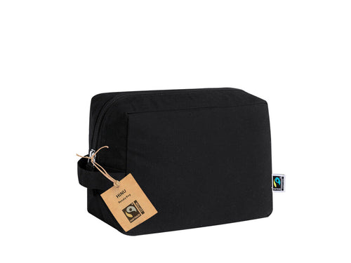 Natur Linie Kosmetiktasche aus Baumwolle - Hinu Fairtrade Personalisiert