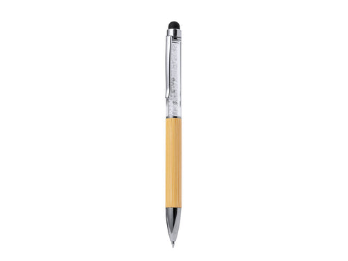 Élégant stylo pointeur en bambou - Loev Personnalise
