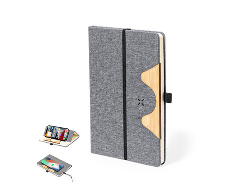 Notizblock im A5-Format und aus widerstandsfähigem 300D RPET-Polyester - Dalou Personalisiert