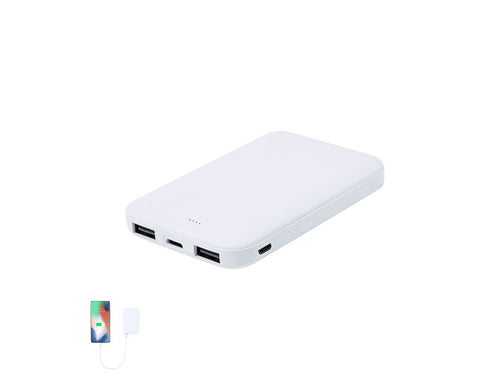 Batterie auxiliaire externe de taille ultra compacte, fabriquée en RABS et avec une capacité de charge de 5 000 mAh - Nawey RCS Personnalise