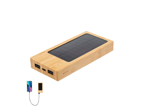 Batterie auxiliaire externe de recharge solaire et 4 000 mAh de capacité de charge - Molden Personnalise