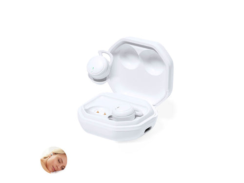 Écouteurs en finition blanche élégante et connexion Bluetooth® 5 - Stigo Personnalise