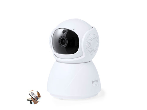Caméra de sécurité intelligente HD 360° avec support mural et fixation - Deors Personnalise