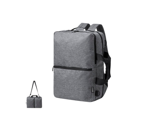 Sac à dos porte-documents fabriqué en robuste 600D RPET - Makarzur Personnalise