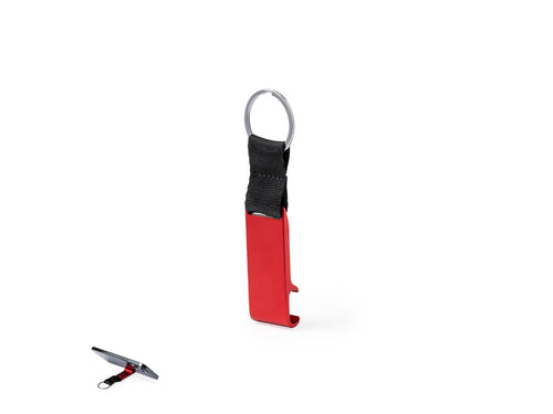 Supporta Fique Personalizzato - Portachiavi supporto in Alluminio Riciclato, appositamente progettato per smartphone e tablet