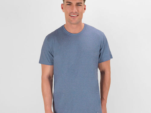 T-shirt adulte fabriqué en matériel 60% coton recyclé en combinaison avec RPET, tissu Single Jersey, 150g/m2 - Bandul Personnalise