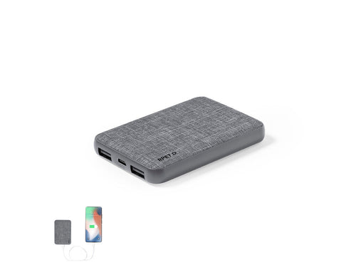 Batterie auxiliaire externe recouverte de polyester RPET souple - Syrong Personnalise