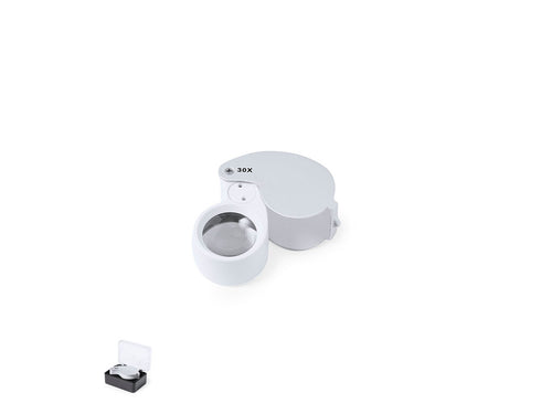 Lenti D'Ingrandimento Nunky 30X Personalizzato - Doppia lente d'ingrandimento pieghevole 30x, realizzata in metallo resistente