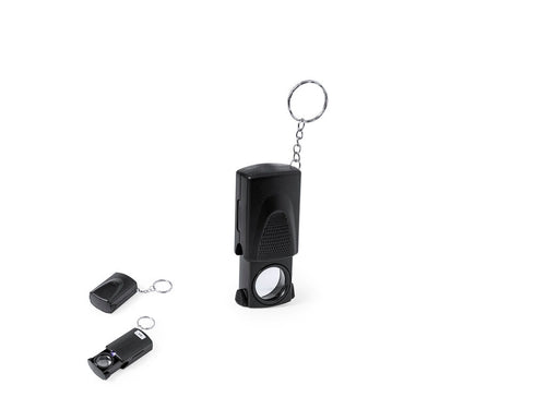 Portachiavi Kondes 20X Personalizzato - Pratica lente d'ingrandimento portachiavi con ingrandimento 20x e luce LED integrata