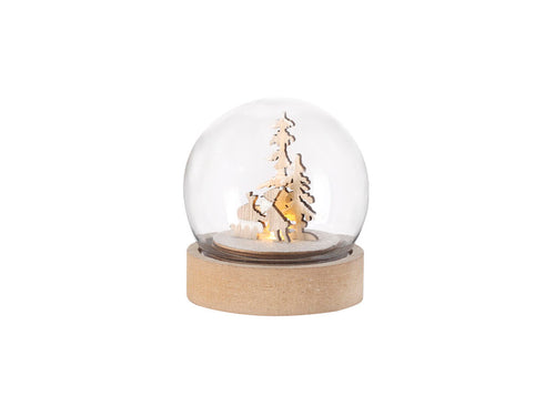 Decorazione Natalizia Cemayer Personalizzato - Palla illuminata con design natalizio originale