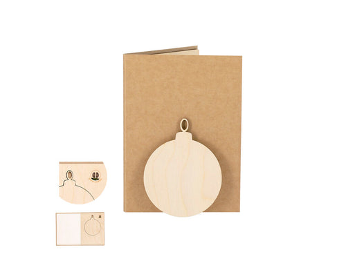 Decorazione Natalizia Astrox Personalizzato - Set di cartoline di Natale sostenibile e originale con semi di pino, un regalo ecologico e sorprendente