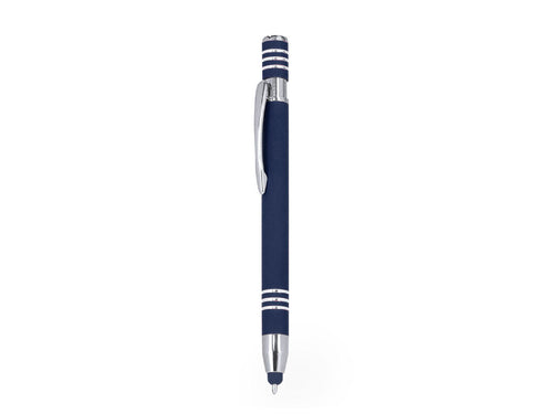 Kugelschreiber mit Druckmechanismus und Stylus, aus Aluminium - Harkin Personalisiert