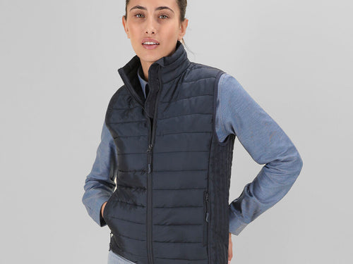 Gilet Cashel Personalizzato - Gilet trapuntato da donna in materiale extra leggero, compatto e slim fit